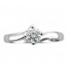 Classic Solitaire Engagement Ring in 14k White Gold