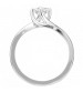 Classic Solitaire Engagement Ring in 14k White Gold