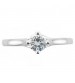 Classic Solitaire Engagement Ring in 14k White Gold