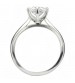 Classic Solitaire Engagement Ring in 14k White Gold