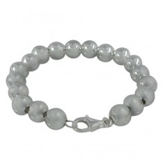 6mm Ball Bead Bracelet, Sterling Silver