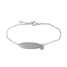 Oval "Love" Bracelet, Sterling Silver