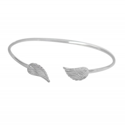 Angel Wings Cuff Bracelet, Sterling Silver