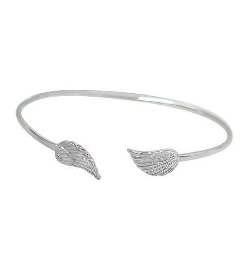 Angel Wings Cuff Bracelet, Sterling Silver