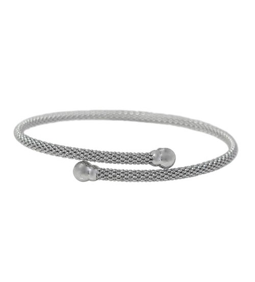 Adjustable Mesh Bracelet, Sterling Silver