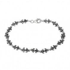 Fleur de Lis Bracelet, Sterling Silver