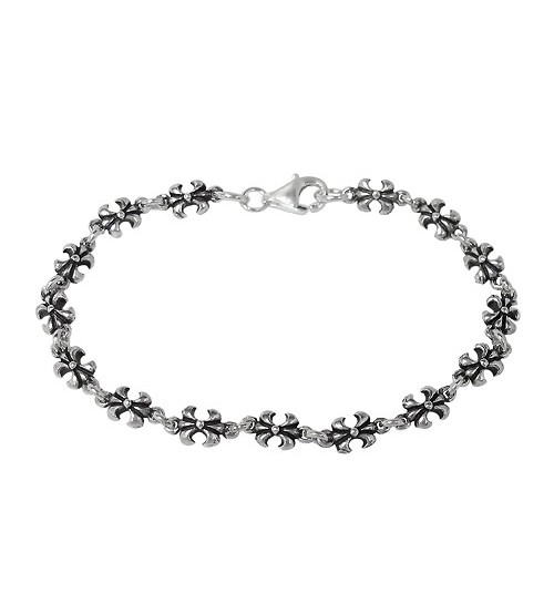 Fleur de Lis Bracelet, Sterling Silver