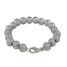 8mm Ball Bracelet, Sterling Silver