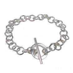 Round Loop Bracelet, Sterling Silver