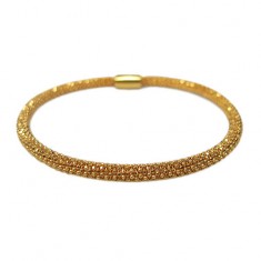 Gold Plated Mesh Style Bracelet, Sterling Silver