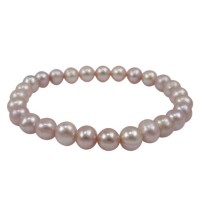 Pink Pearl Elastic Bracelet
