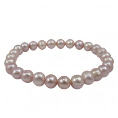 Pink Pearl Elastic Bracelet