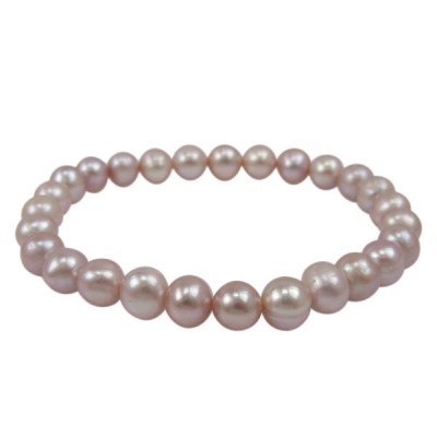 Pink Pearl Elastic Bracelet