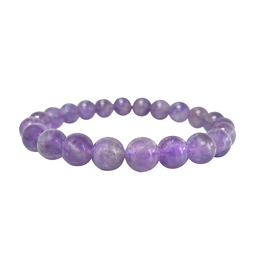 Lavender Amethyst Elastic Bracelet