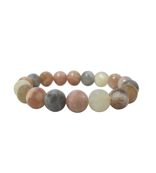 Multi Moonstone Elastic Bracelet