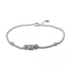 Cubic Zirconia Bracelet, Sterling Silver