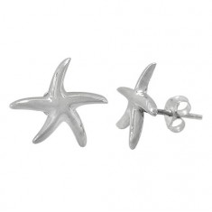 Starfish Stud Earring, Sterling Silver