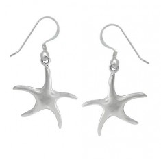 Starfish Dangle Earring, Sterling Silver