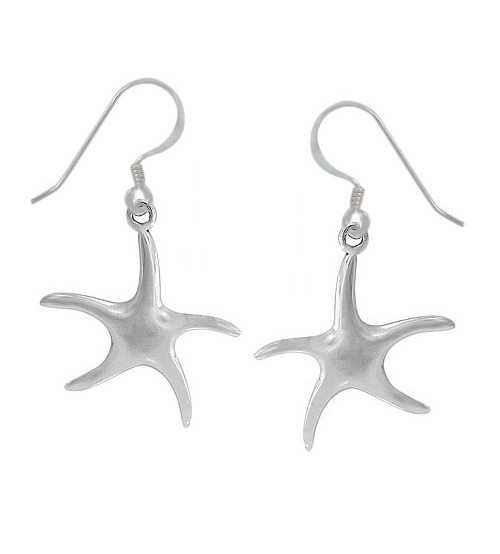 Starfish Dangle Earring, Sterling Silver