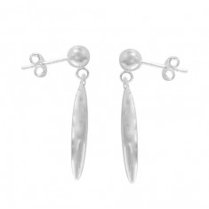 Marquise Dangle Stud Earrings, Sterling Silver