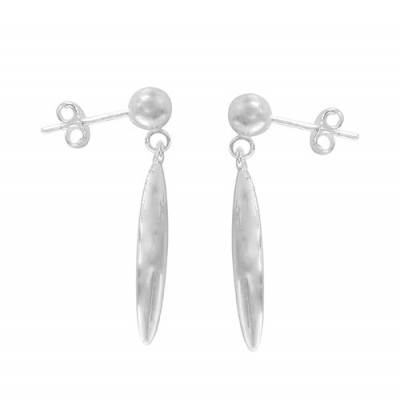 Marquise Dangle Stud Earrings, Sterling Silver