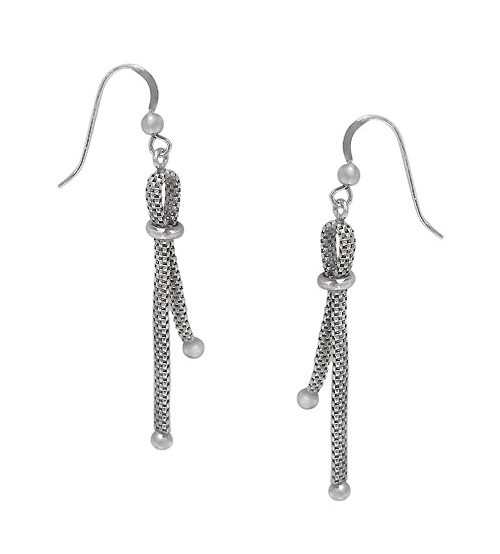 Meshi Bar Dangle Earrings, Sterling Silver