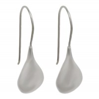 Teardrop Dangle Earrings, Sterling Silver