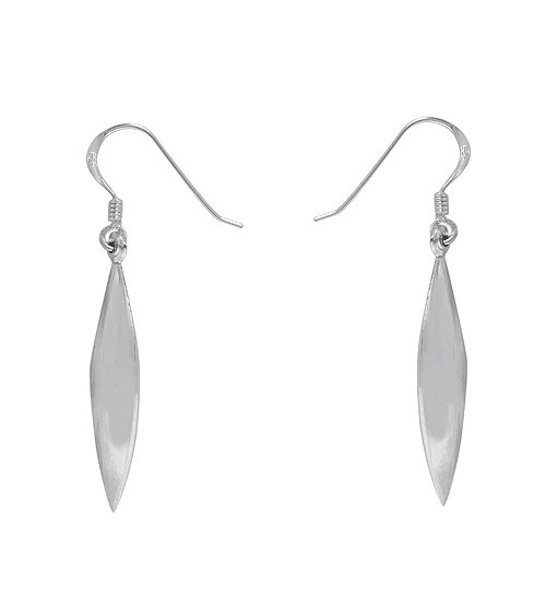 Marquise Dangle Earrings, Sterling Silver