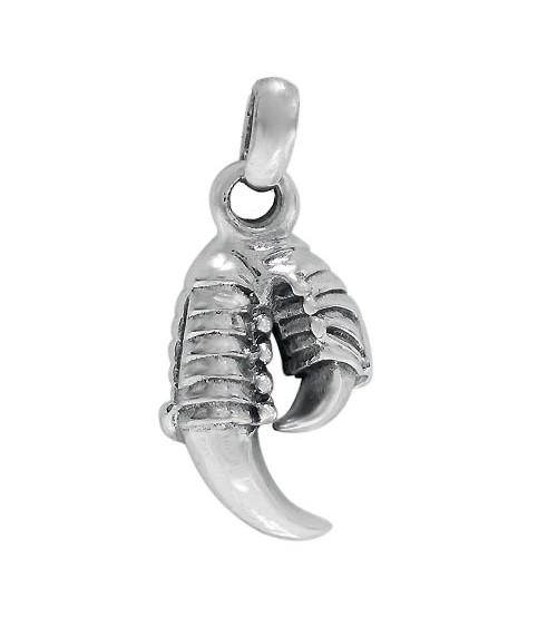 Claw Pendant, Sterling Silver