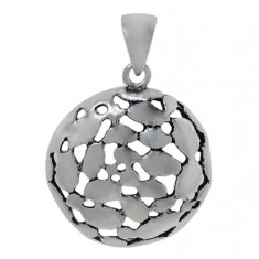 Smooth Round Pendant, Sterling Silver