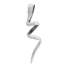 Spiral Shape Pendant, Sterling Silver