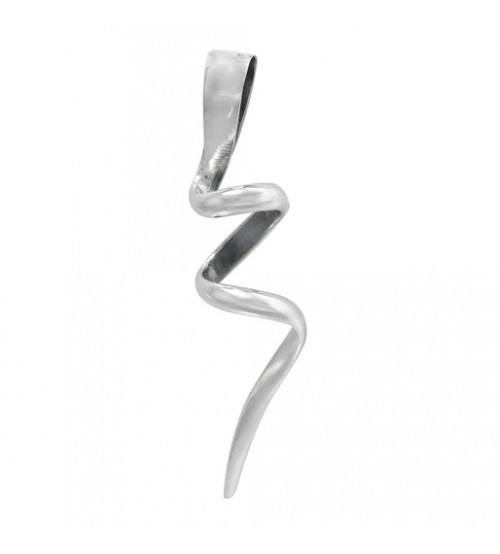 Spiral Shape Pendant, Sterling Silver