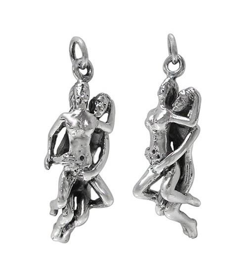 Sexy Couple Pendant, Sterling Silver