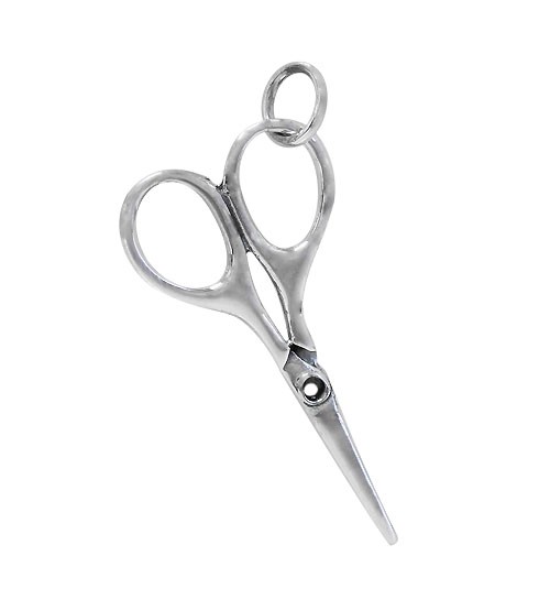 Scissor Pendant, Sterling Silver