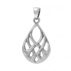 Teardrop Pendant, Sterling Silver