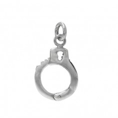 Handcuff Pendant, Sterling Silver