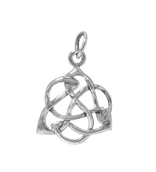 Cross Over Knot Pendant, Sterling Silver