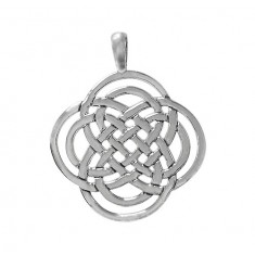 Cross Over Knot Pendant, Sterling Silver