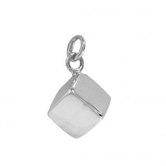 Cube Pendant, Sterling Silver