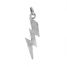 Lightning Bolt Pendant, Sterling Silver
