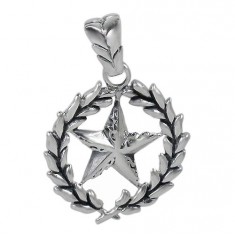 Smooth Unique Star Pendant, Sterling Silver