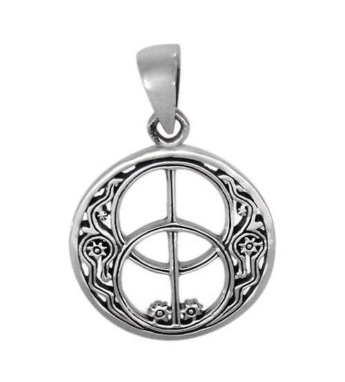 Smooth Unique Style Pendant, Sterling Silver