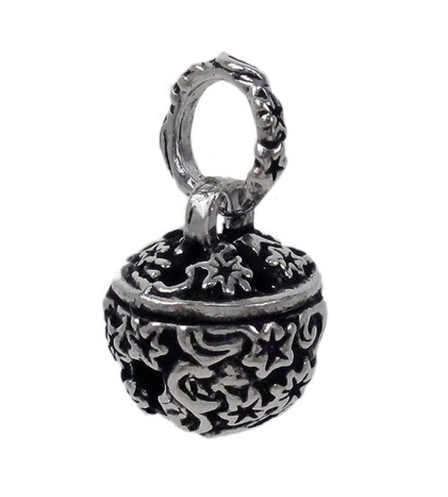 Detailed Ball Pendant, Sterling Silver