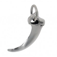 Smooth Hook Pendant, Sterling Silver