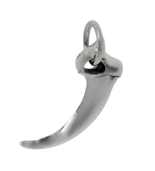 Smooth Hook Pendant, Sterling Silver