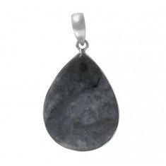 Teardrop Astrolite Pendant, Sterling Silver