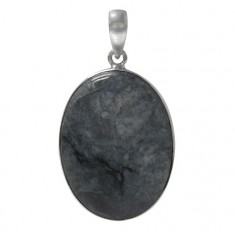 Oval Astrolite Pendant, Sterling Silver