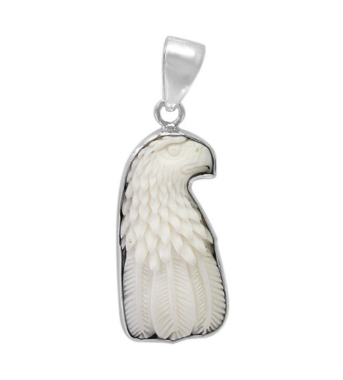 Eagle Bone Pendant, Sterling Silver