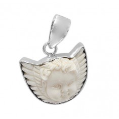 Angel Bone Pendant, Sterling Silver