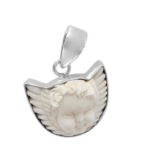 Angel Bone Pendant, Sterling Silver